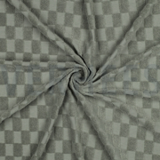 COTON ÉPONGE TRICOT CARREAUX VERT (thumbnail) #3