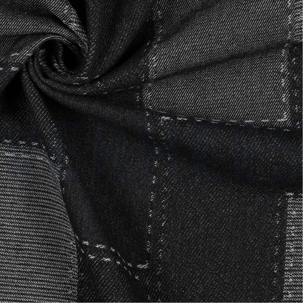 JEANS JACQUARD PATCHWORK NOIR #7