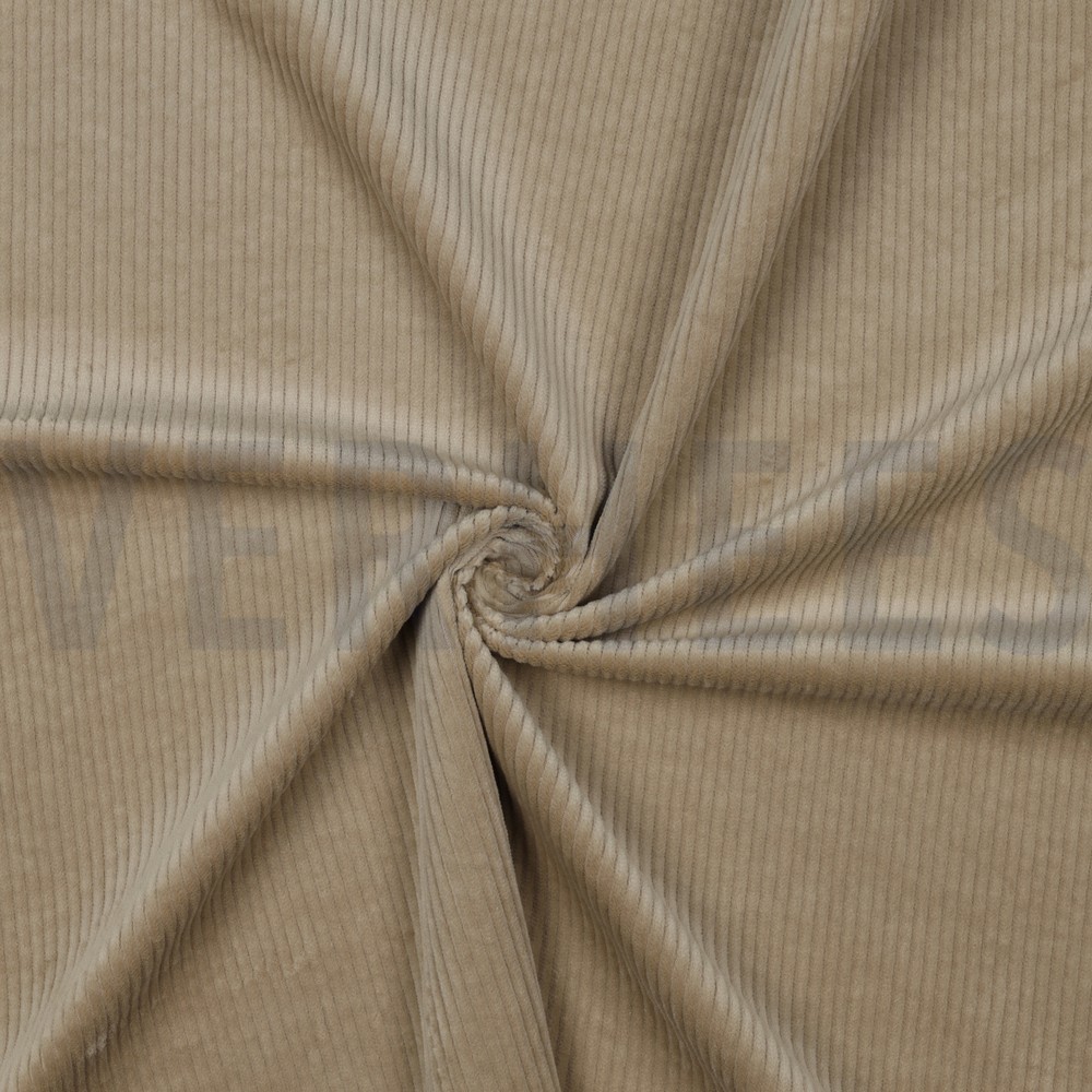 CORDUROY GEWASSEN 6W STRETCH ZAND #7