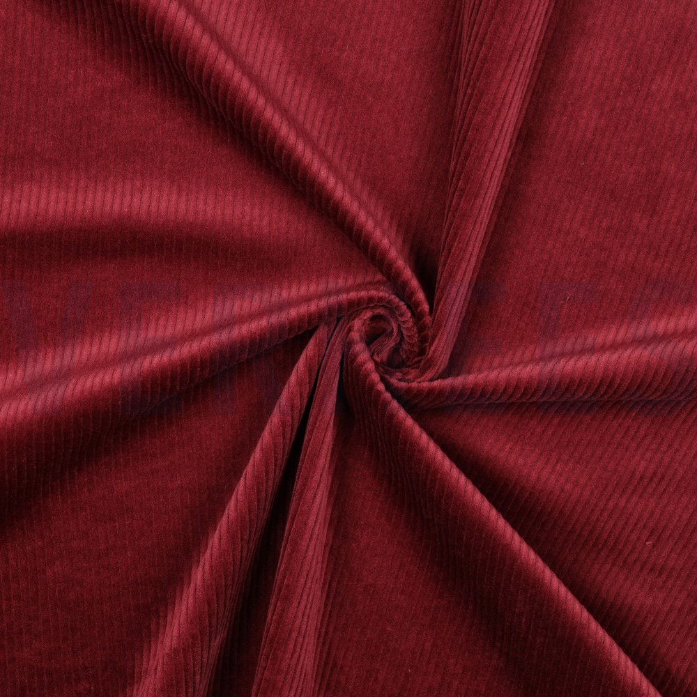 CORD GEWASCHEN 6W STRETCH BORDEAUXROT #7