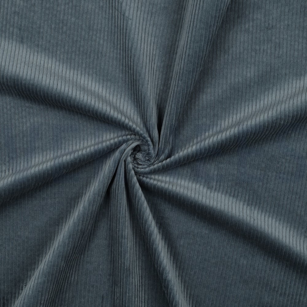 CORDUROY WASHED 6W STRETCH GREY BLUE #7