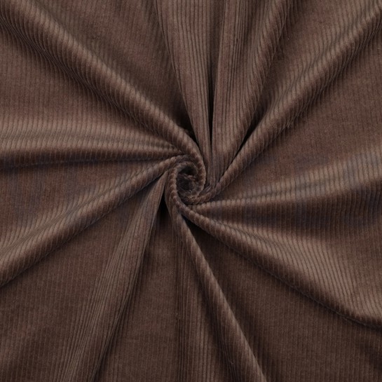 VELOURS CÔTELÉ LAVÉ 6W STRETCH BRUN FONCÉ #7