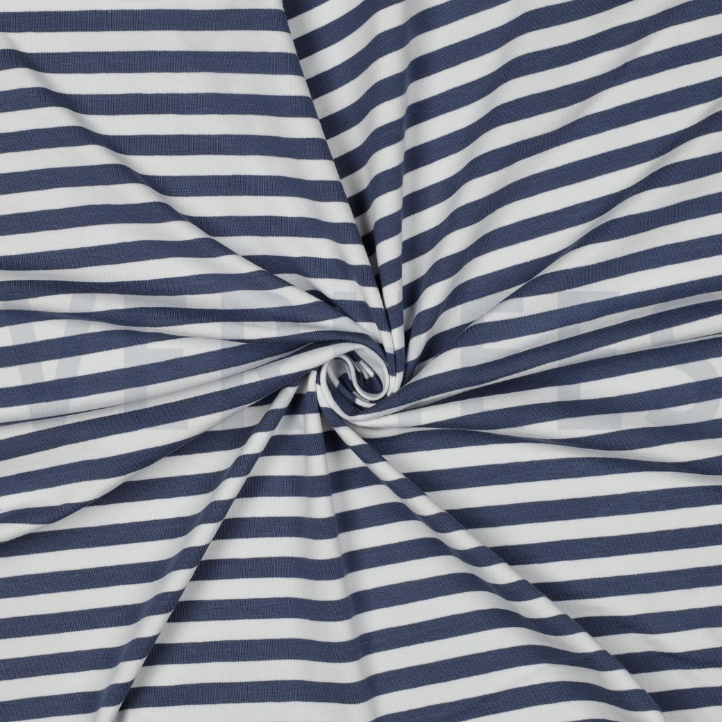 JERSEY YARN DYED STRIPES JEANS #7