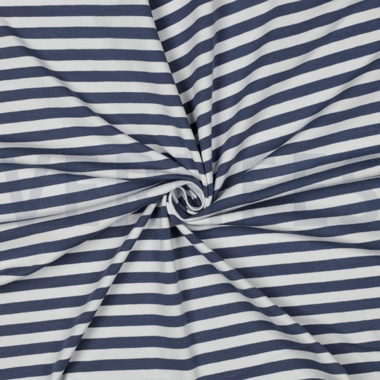 JERSEY YARN DYED STRIPES JEANS #7