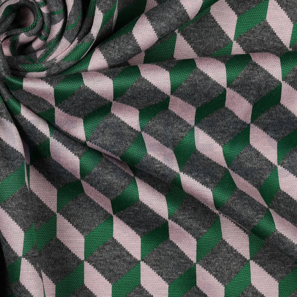 KNITTED JACQUARD GRAPHIC GREEN #7