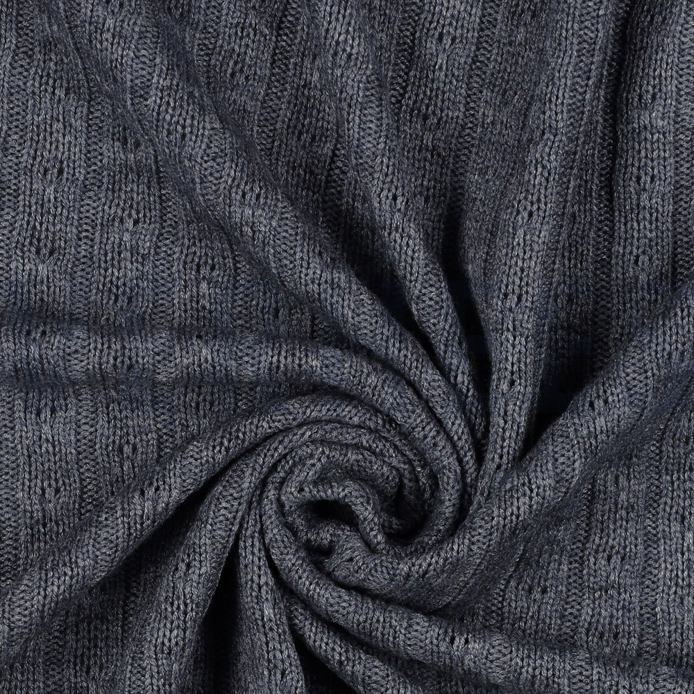 STRICK ZOPF BLAU #7