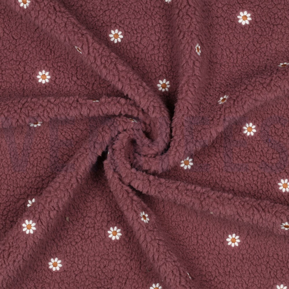 TEDDY EMBROIDERY BLOEMEN ROZENHOUT #7