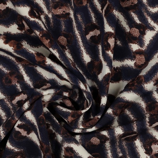 MAGNOLIA STRETCH PEAU D’ANIMAL BLEU MARINE #7