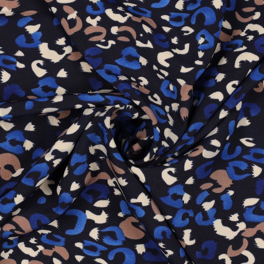MAGNOLIA STRETCH TIERHAUT MARINEBLAU #7