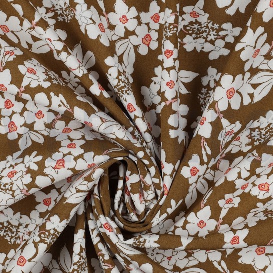 VISCOSE RADIANCE FLOWERS CARAMEL #7