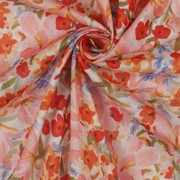 COTON VOILE DIGITAL FLEURS PÊCHE (thumbnail) #3