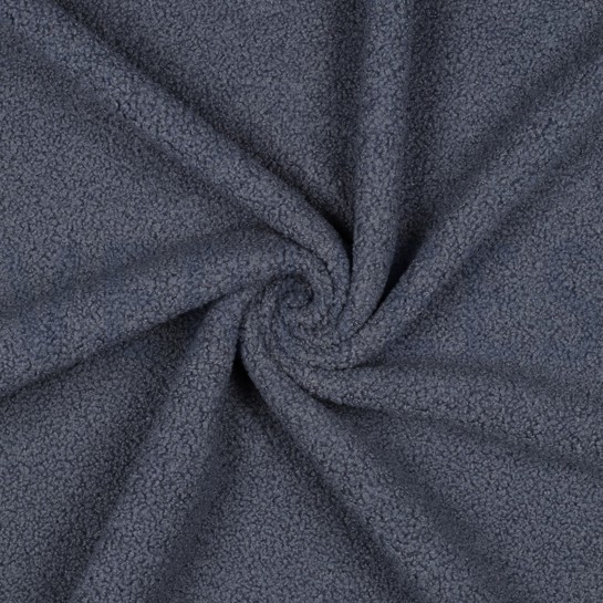 TEDDYSTOFF FLEECE DOUBLE SIDE JEANSBLAU #7