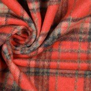 GEBORSTELDE MANTELSTOF RUITEN ORANJE (thumbnail) #3