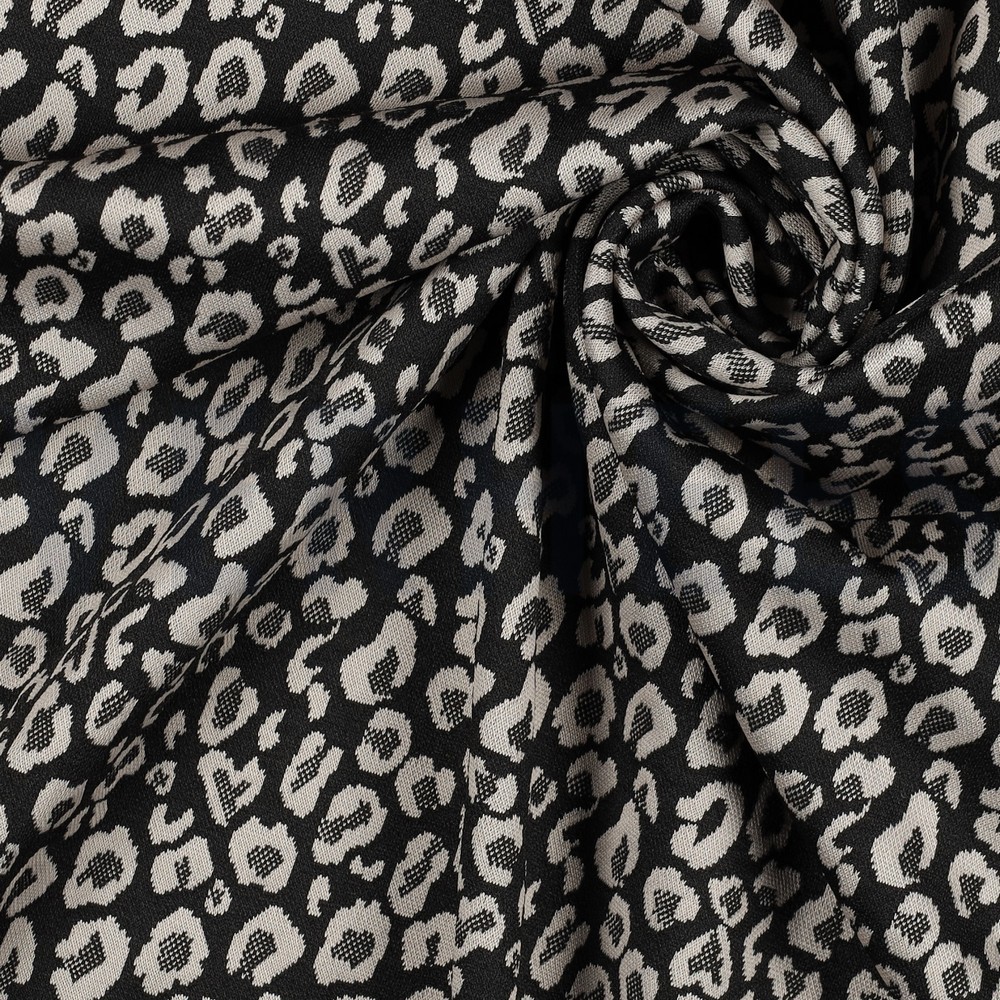 BREISEL JACQUARD DIERENHUID ZWART #7