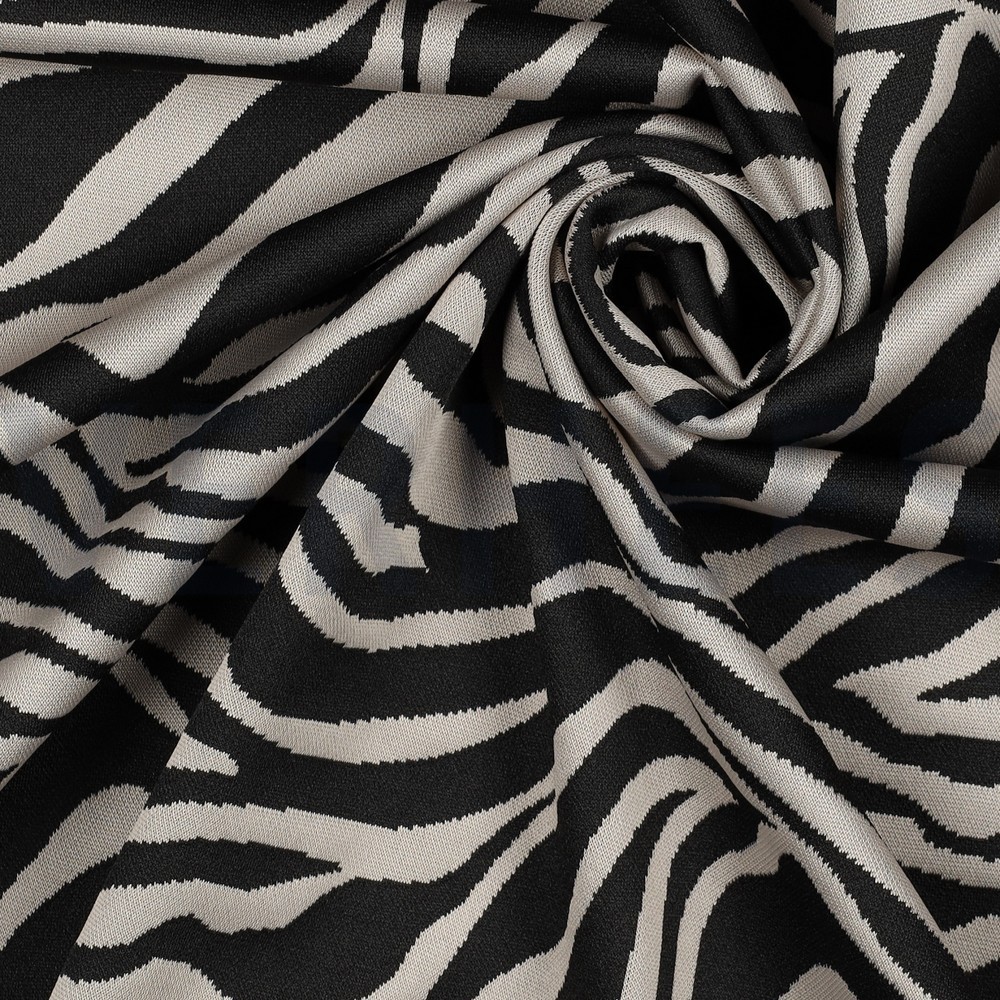 STRICK JACQUARD TIERE SCHWARZ #7
