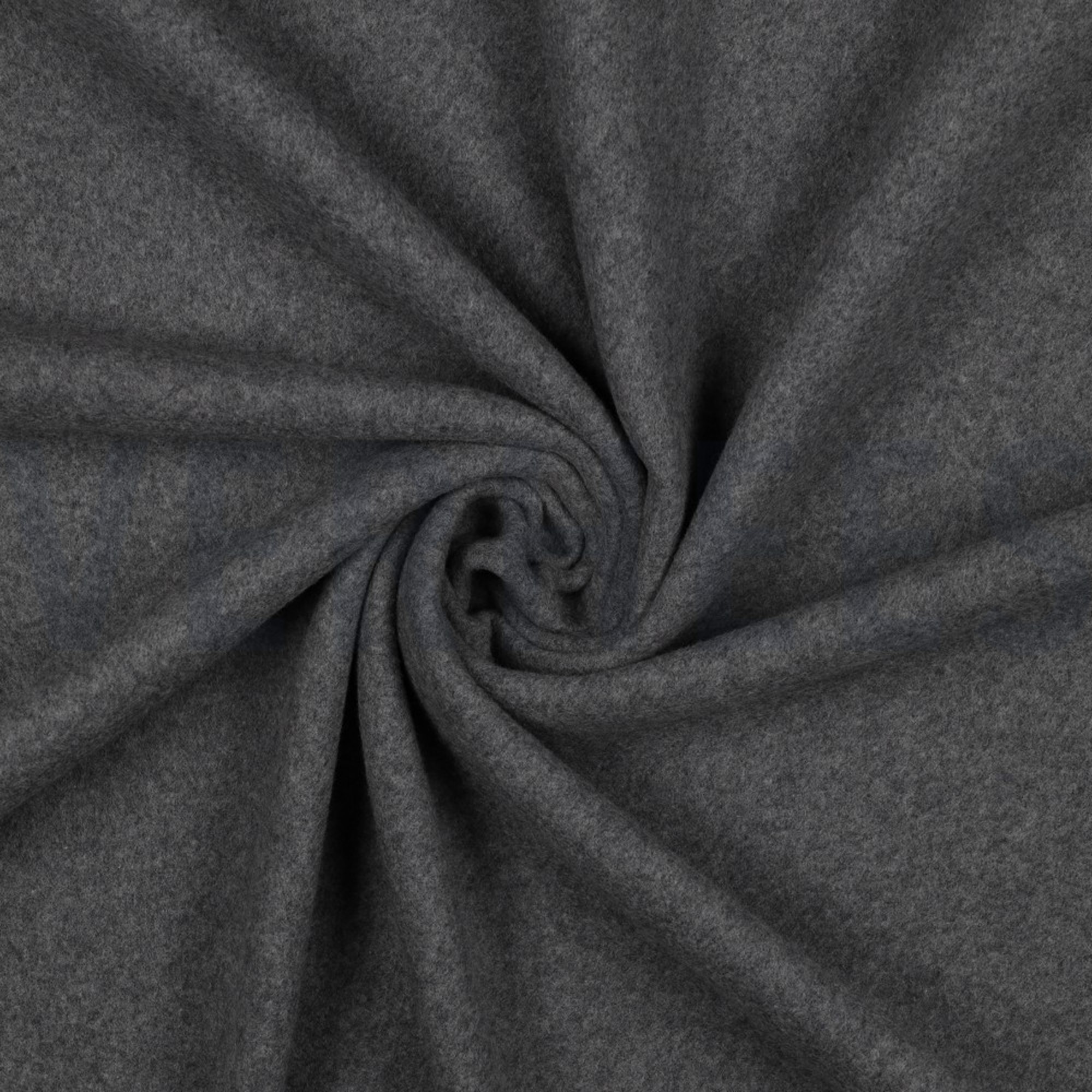 BAUMWOLLE FLEECE GOTS DUNKELGRAU MELIERT (high resolution) #3