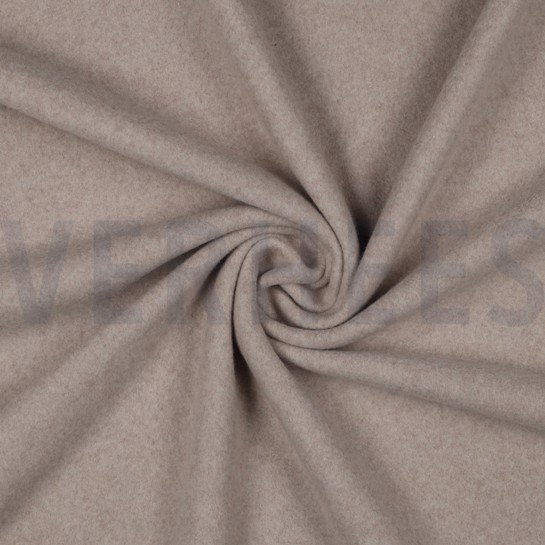 BAUMWOLLE FLEECE GOTS TAUPE MELIERT #7