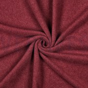 BAUMWOLLE FLEECE GOTS BURGUNDERROT MELIERT (thumbnail) #3