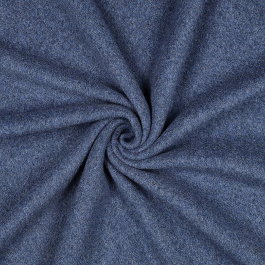 BAUMWOLLE FLEECE GOTS JEANS MELIERT #7