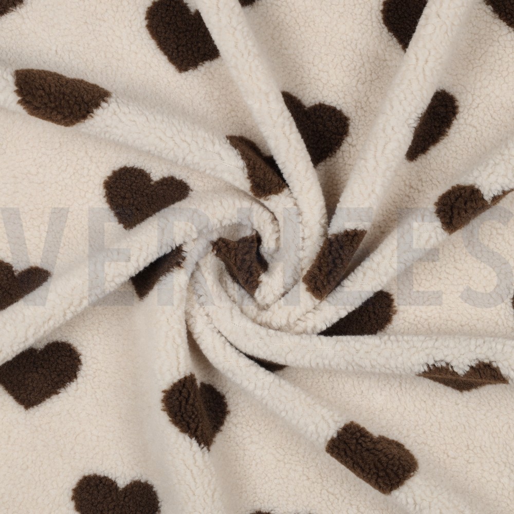 TEDDY JACQUARD HARTEN BRUIN #7