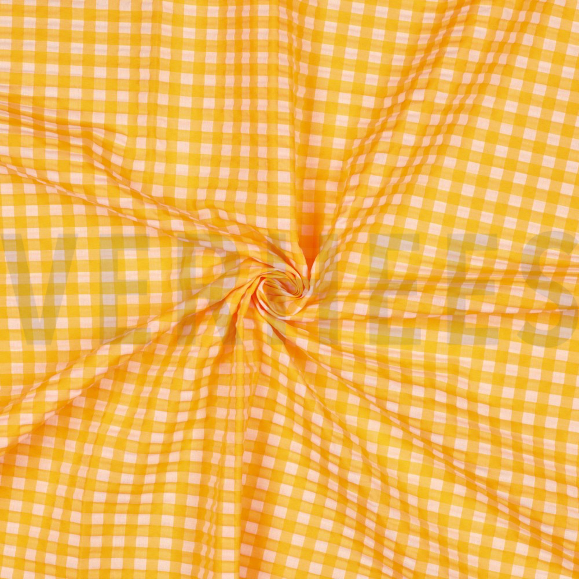 BAUMWOLLE GARNGEFÄRBT NEON KAROS ORANGE (high resolution) #3