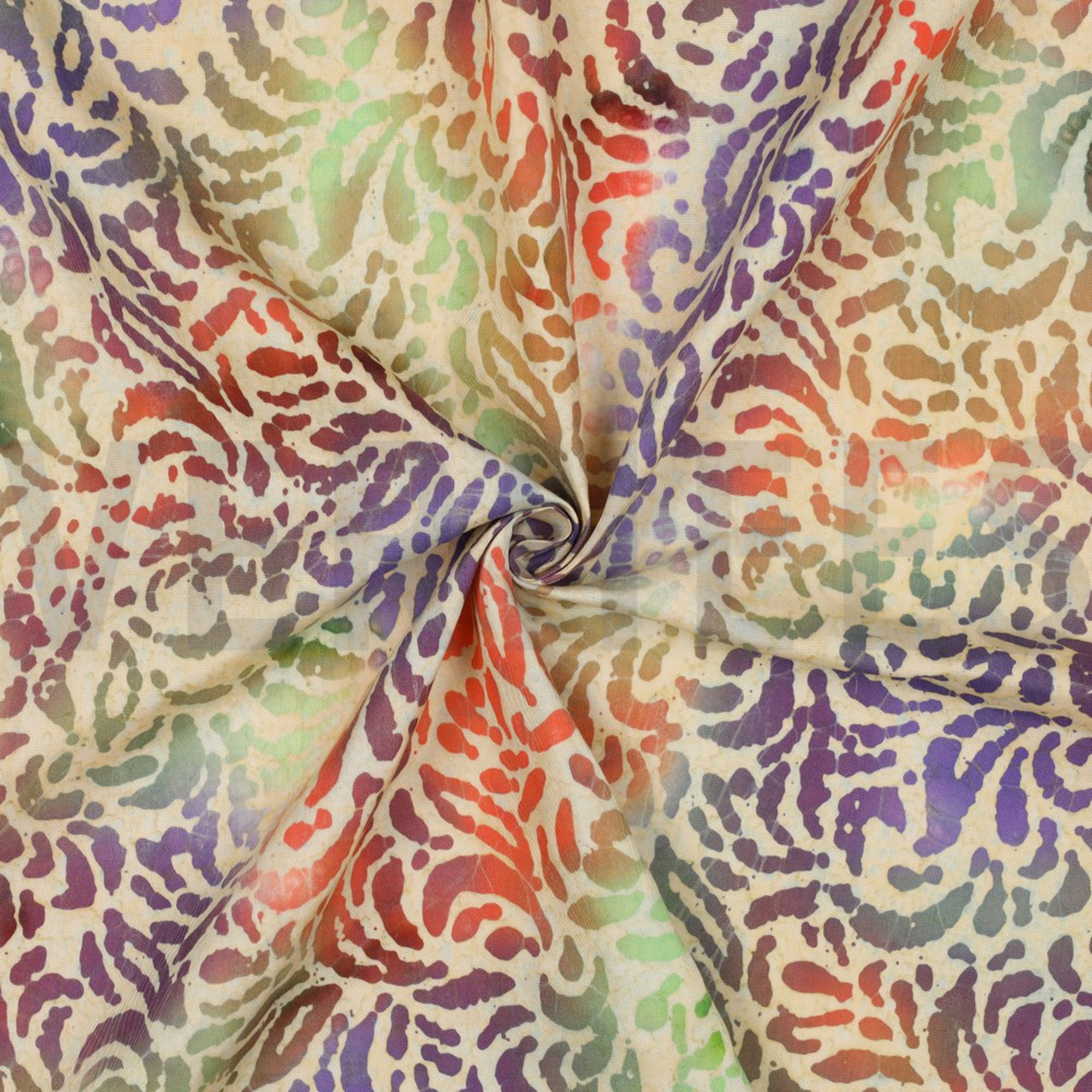 HANDGEFERTIGTE BATIK VISKOSE KORALLE (high resolution) #3