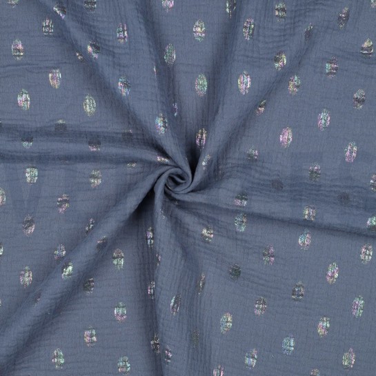 DOUBLE GAUZE FOIL SPOTS JEANS #7