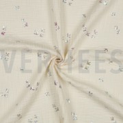 DOUBLE GAUZE FOLIE VOGELS ECRU (thumbnail) #3