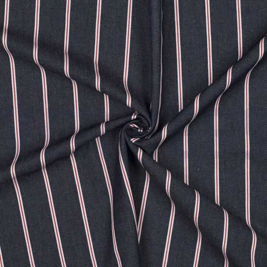 DENIM STREIFEN DUNKELBLAU #7