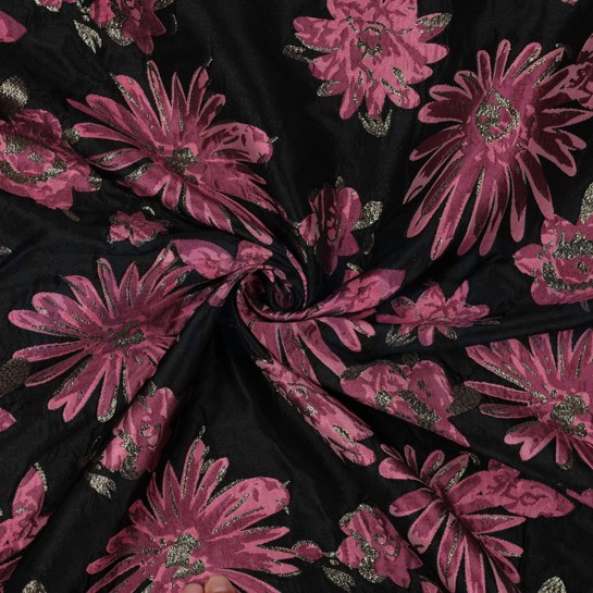 JACQUARD BLUMEN ROSA #7