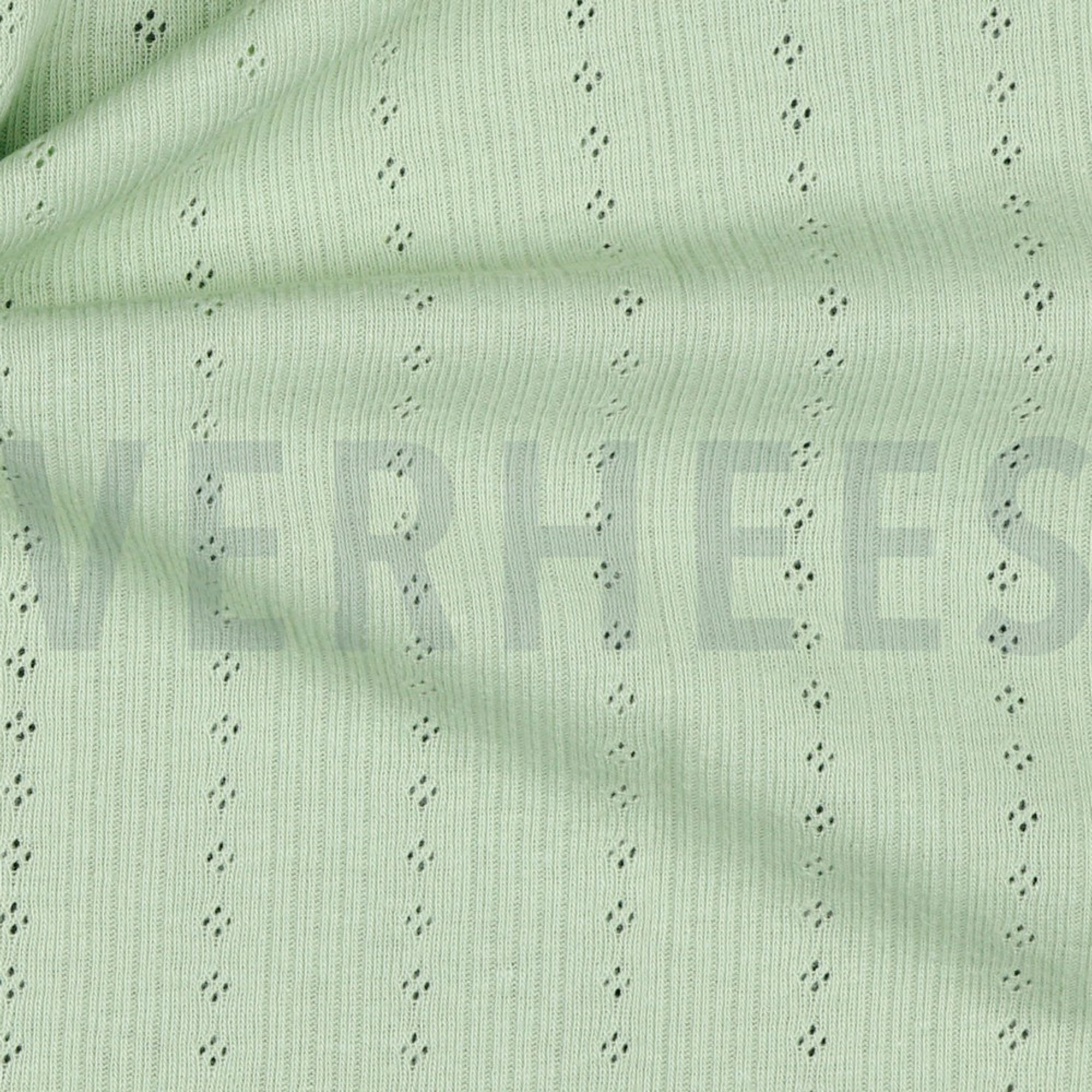 FEINSTRICKJERSEY AJOUR SANFTGRÜN (high resolution) #3
