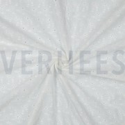 KATOEN EMBROIDERY TWEE-ZIJDIGE GOLFRAND WIT (thumbnail) #3