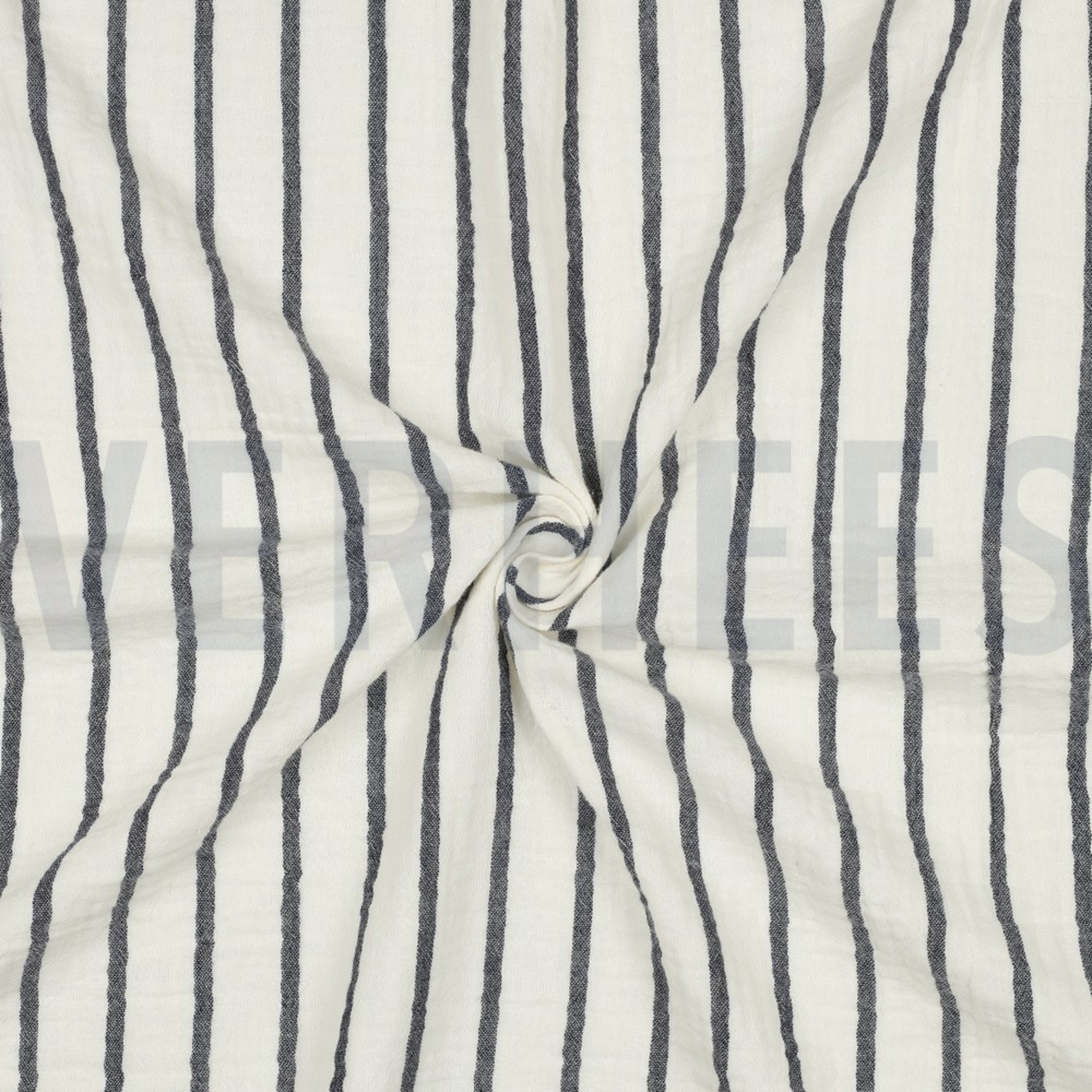 DOUBLE GAUZE YARN DYED STRIPES NAVY (high resolution) #3