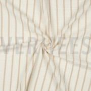 DOUBLE GAUZE GARENGEVERFD STREPEN BEIGE (thumbnail) #3