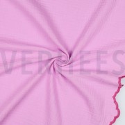 DOUBLE GAUZE TWEE-ZIJDIGE GOLFRAND LICHTROZE (thumbnail) #3