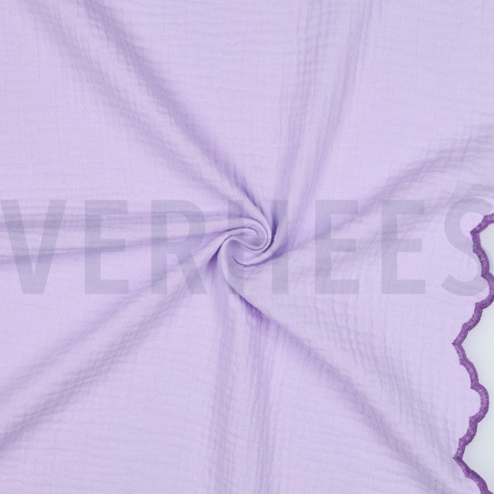 DOUBLE GAUZE TWEE-ZIJDIGE GOLFRAND LILA #7