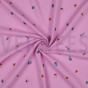 MUSSELIN STICKEREI BLUMEN HELLROSA (thumbnail) #3