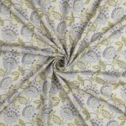 LIN VISCOSE DIGITAL FLEURS ÉCRU (thumbnail) #3