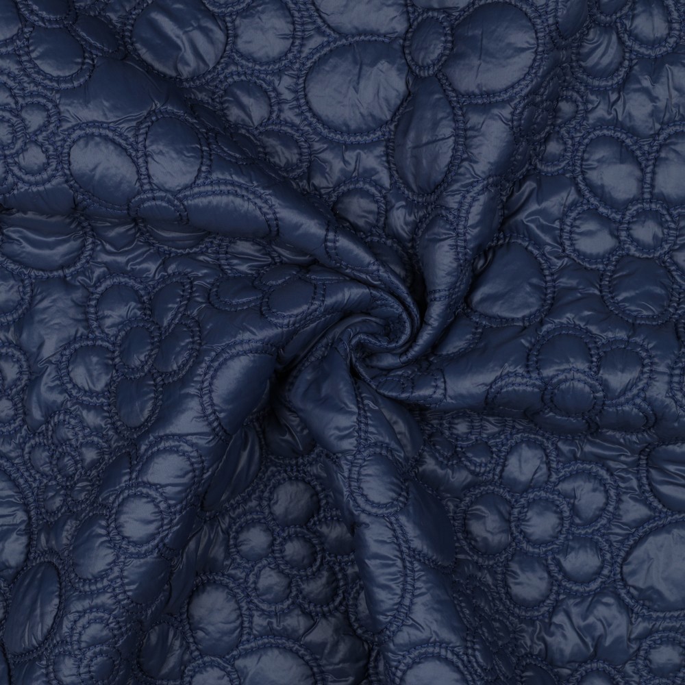 STEPPSTOFF BLUMEN MARINEBLAU #7