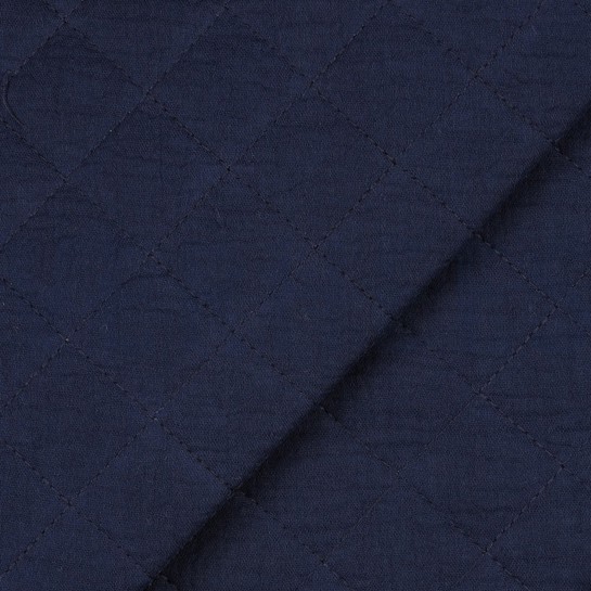 DOUBLE GAUZE QUILT MARINEBLAUW #7