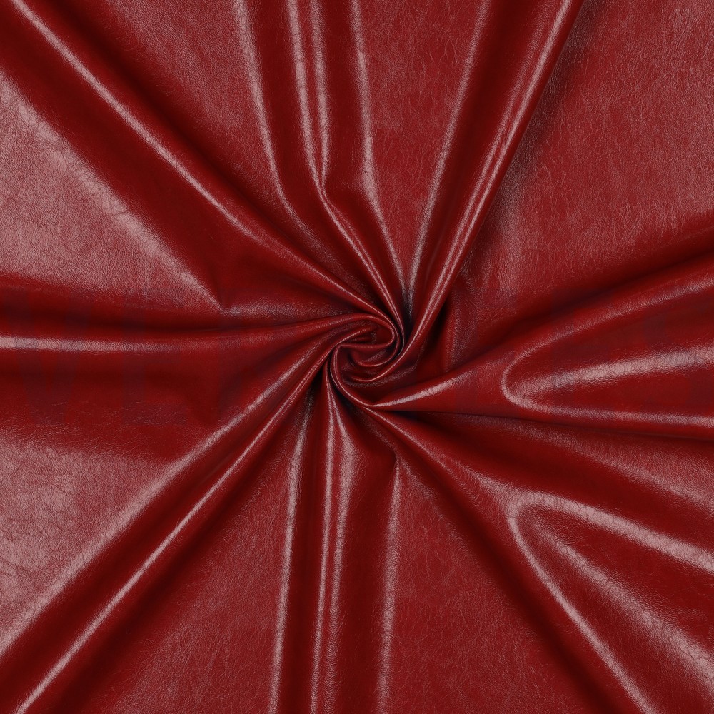 FAUX LEATHER SHINY STRETCH RED #7