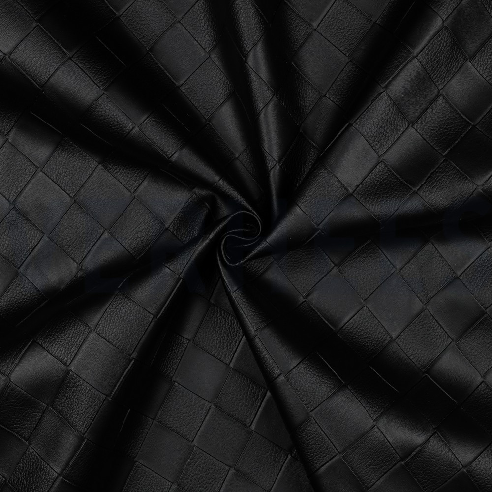 FAUX LEATHER WOVEN BLACK #7