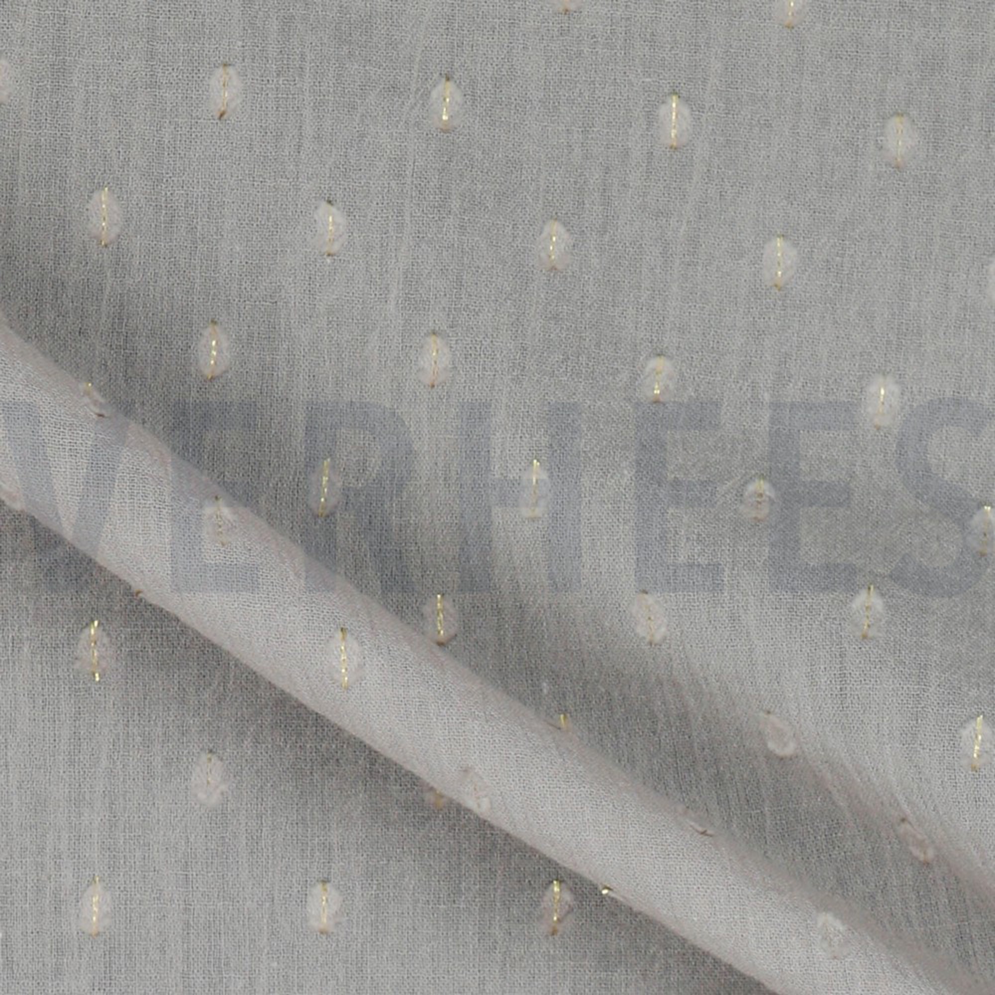 COTON FROISSÉ DOBBY LUREX OR ROSE POUDRÉ (high resolution) #3