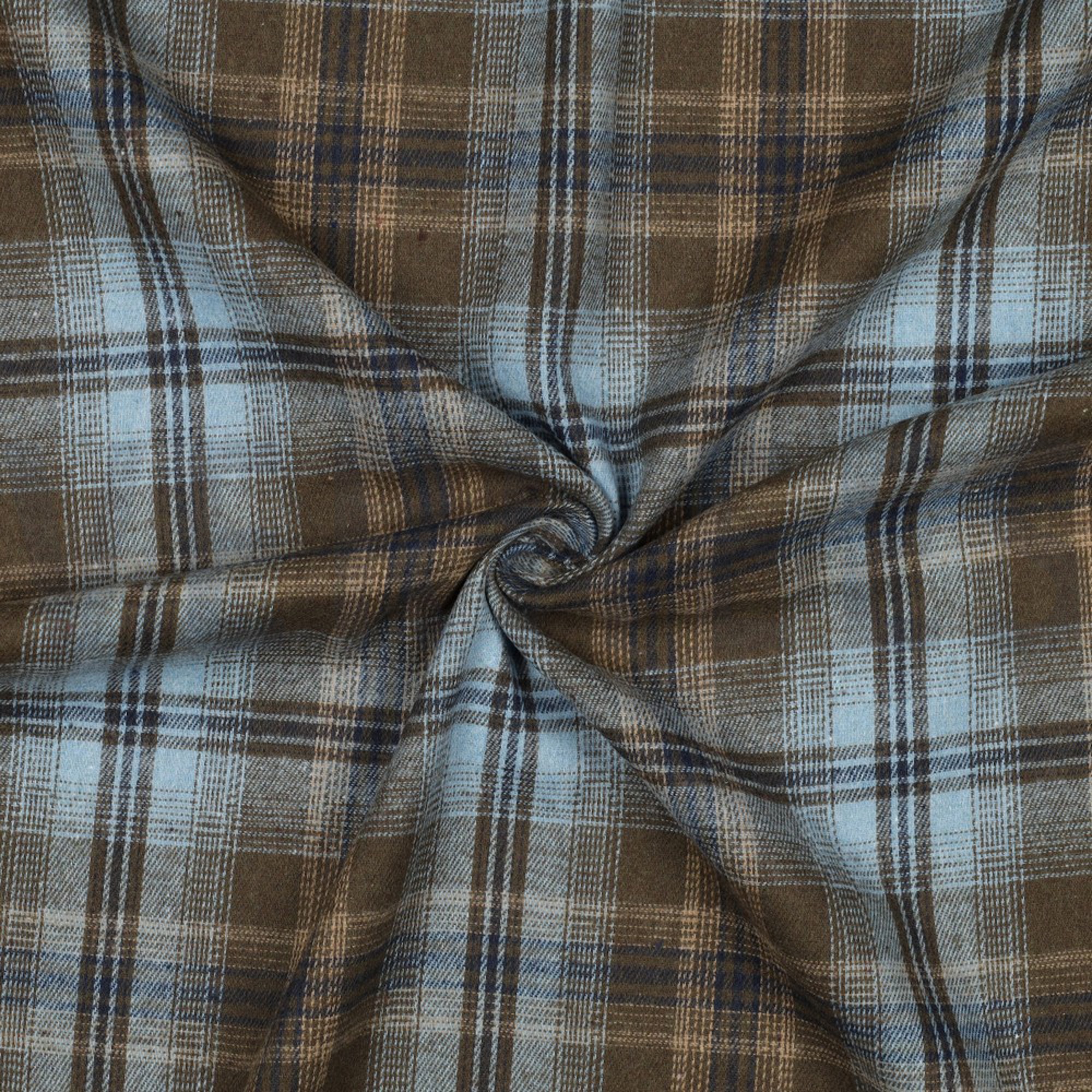 BRUSHED YARN DYED CHECKS BLUE (high resolution) #3