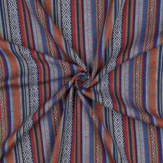 GARENGEVERFD STREPEN JACQUARD MULTI #7