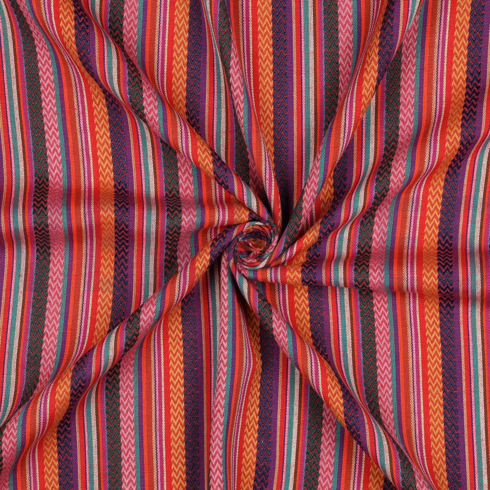 GARENGEVERFD STREPEN JACQUARD MULTI #7