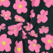 TEDDYSTOFF JACQUARD BLUMEN ARMYGRÜN/ROSA (thumbnail) #3