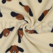 TEDDY JACQUARD CHIENS BEIGE/MARRON (thumbnail) #3
