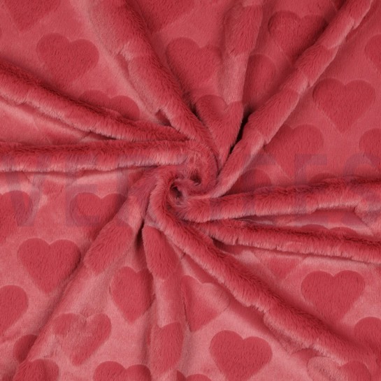 FAUSSE FOURRURE CŒURS ROUGE #7