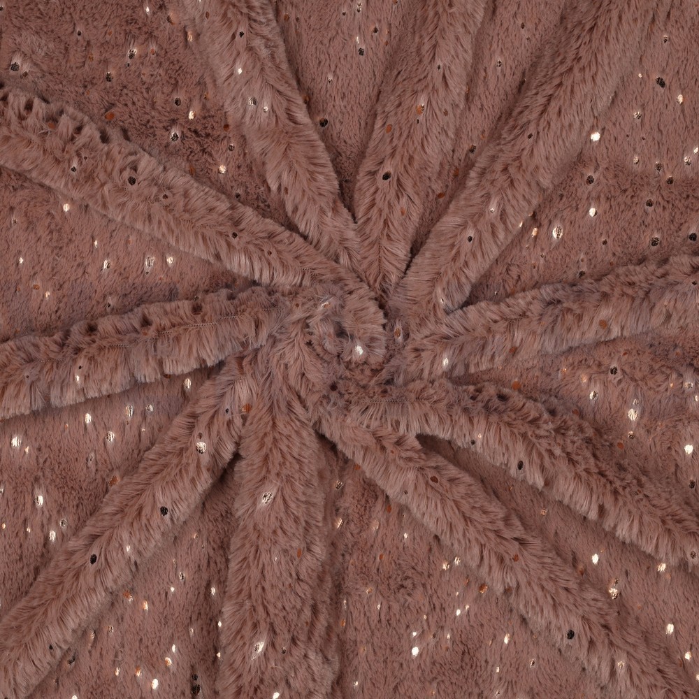 FAUSSE FOURRURE AVEC FOIL ROSE FONCÉ #7
